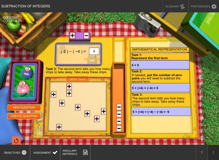 Subtraction of Integers