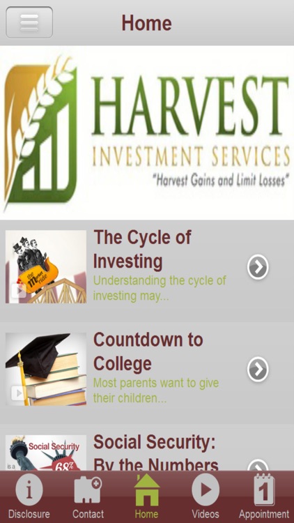 Harvest Investment Services