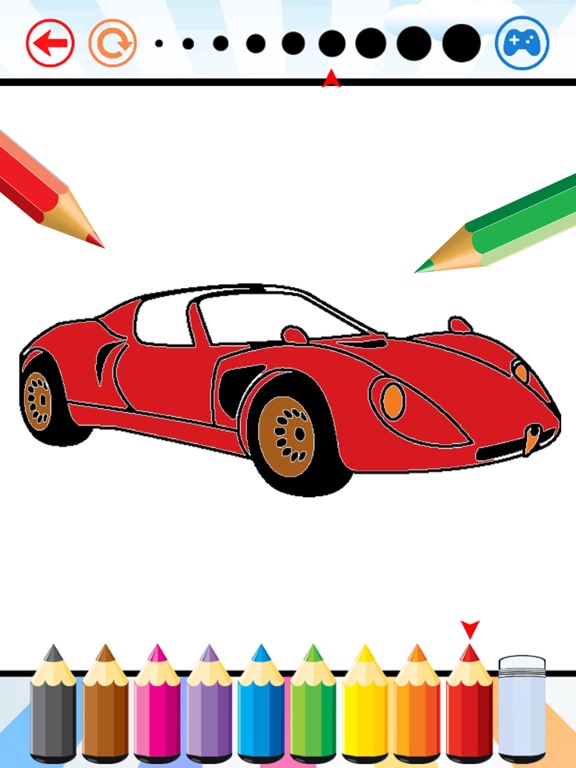 Screenshot #4 pour Super Car Coloring Book - Dessin de véhicules pour