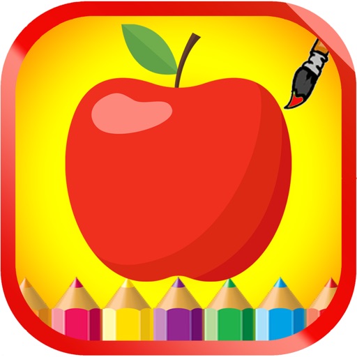 Fruits and Vegetable Coloring book For Children icon