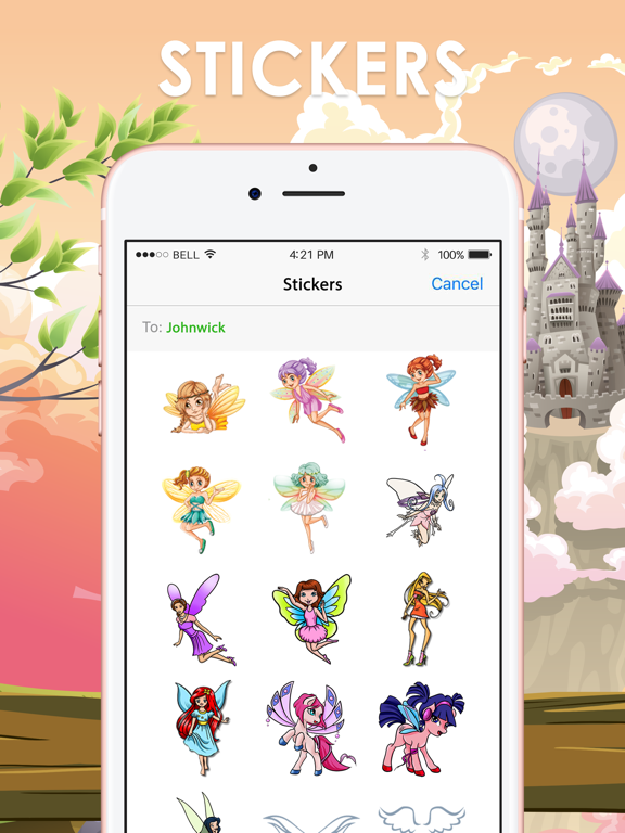 Screenshot #4 pour FairyTale Sticker Emoji Themes by ChatStick