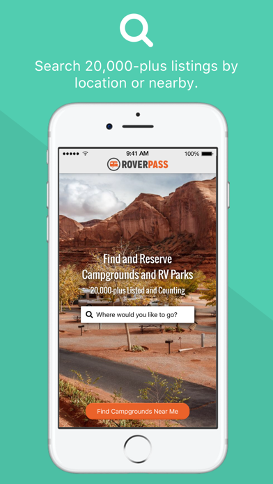 RoverPass: RV Parks & Camping iPhone screenshot 1 - Travel app