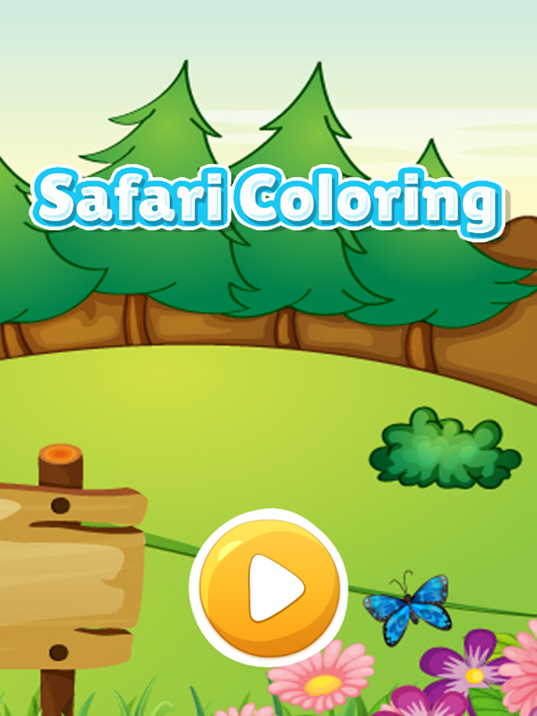Wonder Animal safari coloring book games for kids