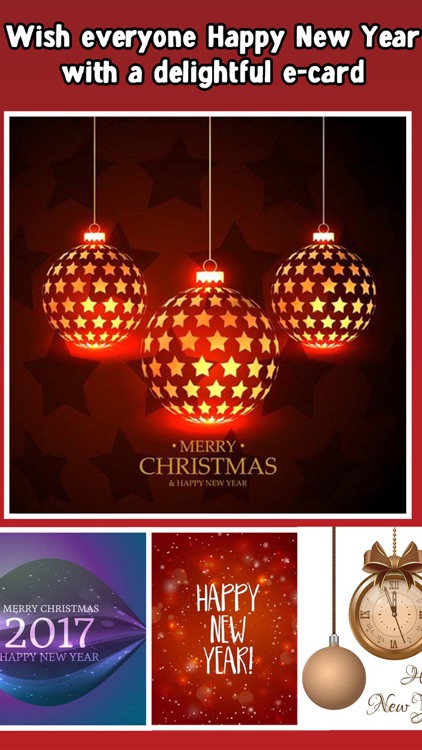 Merry Christmas 2016 & New Year 2017 Cards Free