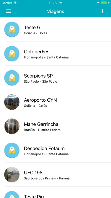 ItsRoute - Minhas Viagens