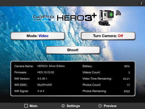 Remote Control for GoPro Hero 3+ Silverのおすすめ画像1