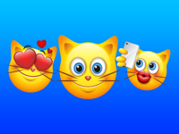 Cat Emoji - Cute Kitty Emoticon Stickers