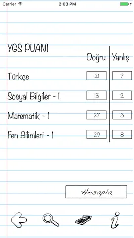 Game screenshot YGS LYS Puan Hesaplama hack