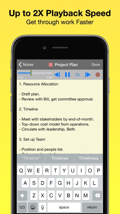 Screenshot #3 pour Audio Notebook Pocket Recorder