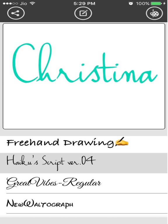 Screenshot #5 pour Finger Art : Make Your Name In Focus N Filter Text