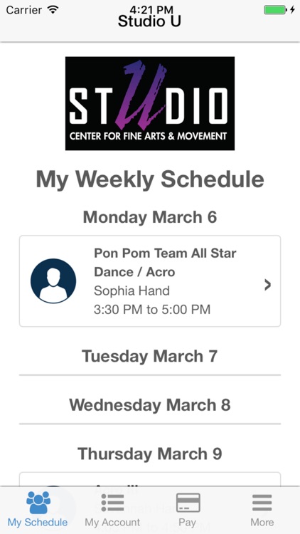 Studio U Center for Fine Arts & Movement