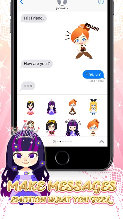 Little princess Stickers for iMessage