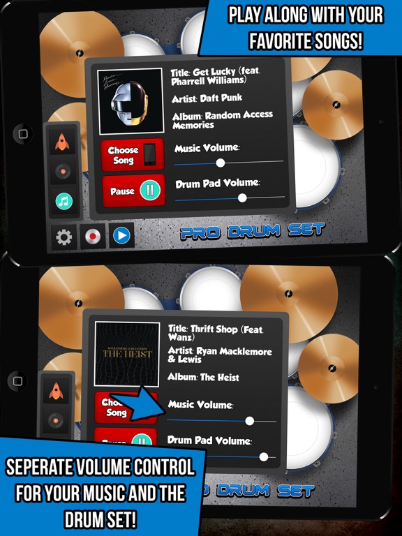 Screenshot #3 for Pro Drum Set - Music and Beats Maker