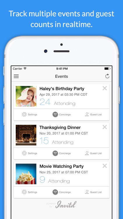 Invitd - Invitation Maker & RSVP by Text Message
