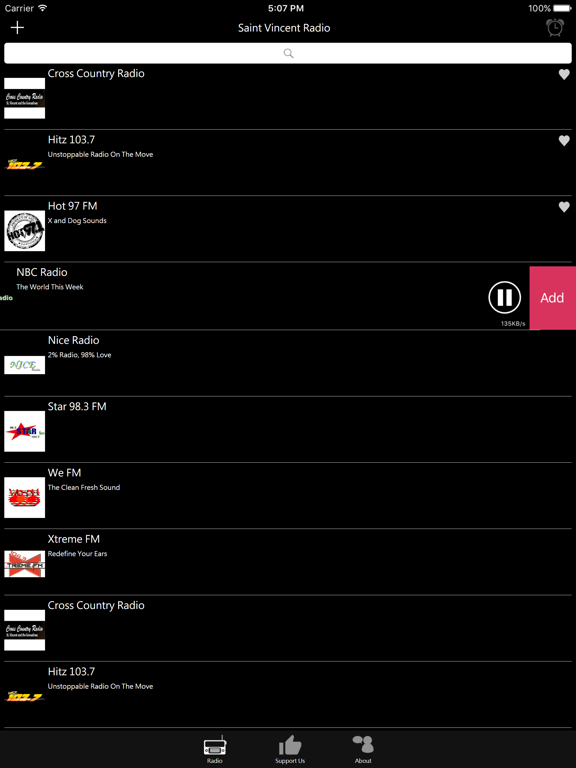 Saint Vincent Radio iPad screenshot 4 - Entertainment app