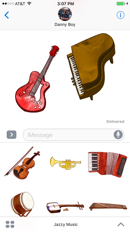 Jazzy Musical Instruments - World Music Stickers screenshot-4