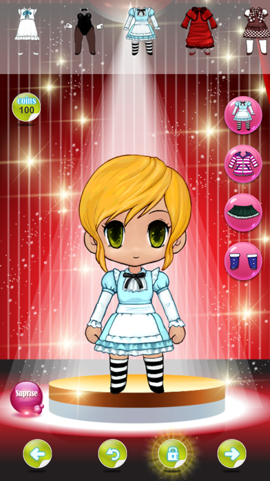 Screenshot #2 pour Chibi anime habiller tenue jeu pour filles robe