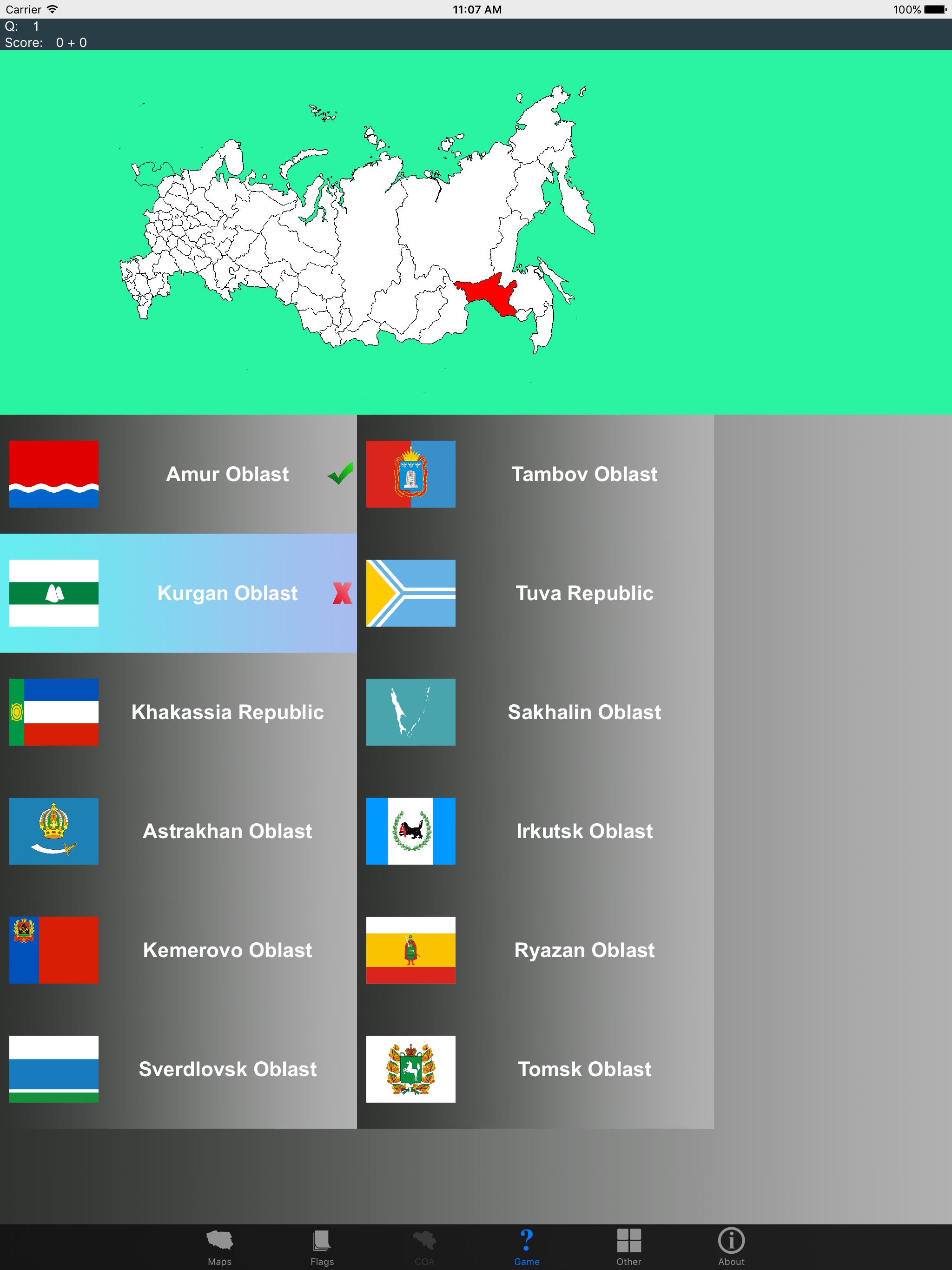 Russia State Maps, Flags and Capitals