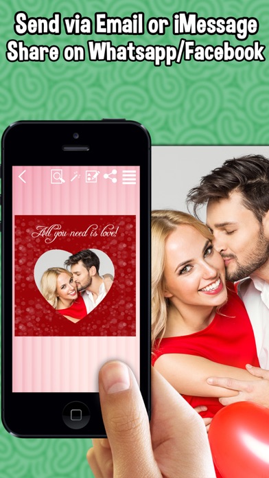 Valentine's Day Frames Photo Collage Editor iPhone screenshot 5 - Photo & Video app