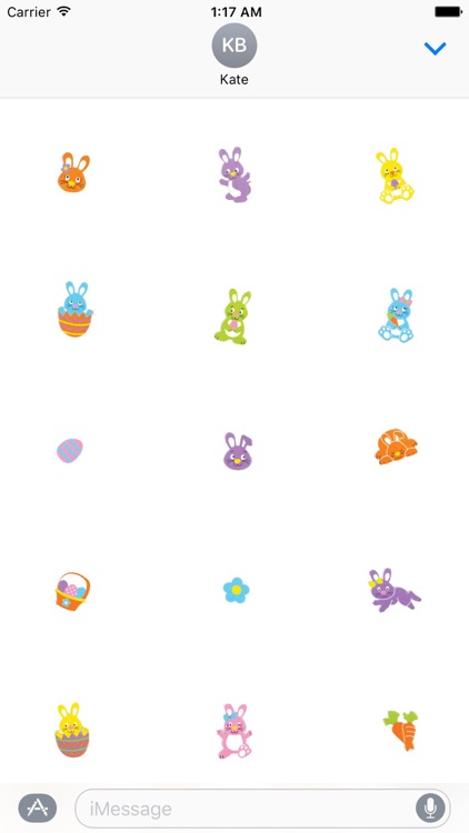 Many Eggs Much Lucky in Easter Sticker
