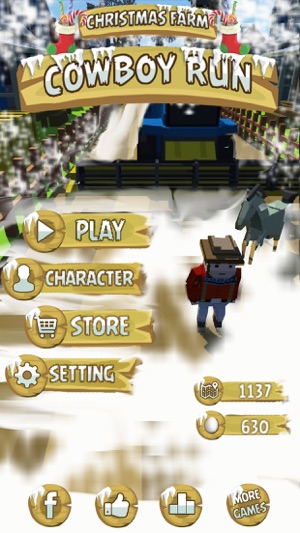Christmas Farm Cowboy Run(圖2)-速報App
