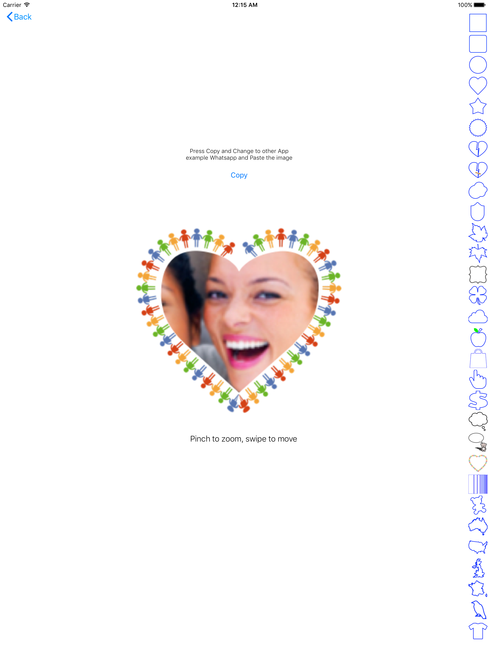 face crop sticker