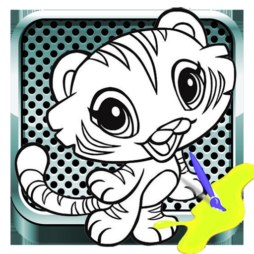 Tap Tigers Paint Game For Kid Icon