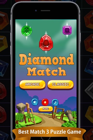 Diamond Crystal Match Puzzle screenshot 2