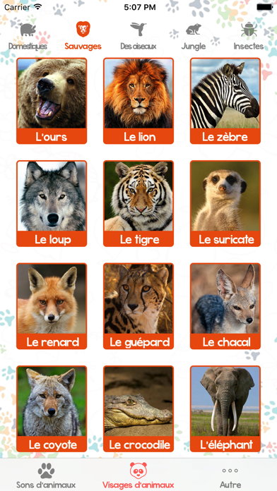 Screenshot #1 pour Images Et Cris D'animaux Pour Enfants and Bébé
