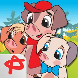 Three Little Pigs: Free Interactive Touch Book app icon