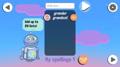 Robo Spelling Lite screenshot