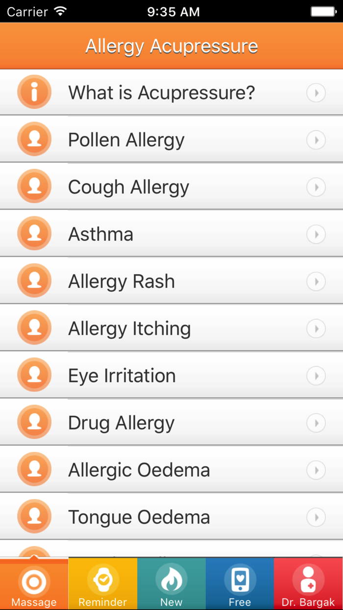 Allergy Acupressure Self-Treatment Massage Points