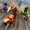 A motocross racing funny game 