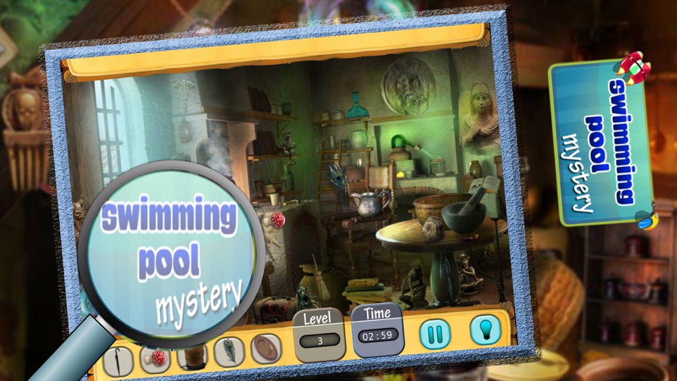 #3. Swimming Pool Mystery Search Hidden Objects Game (iOS) 由: Ajaysinh Jadeja