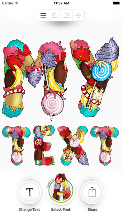 Screenshot #1 pour UniqTexts - high quality image texts