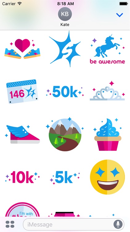 Sparkle Athletic Running Stickers screenshot-3