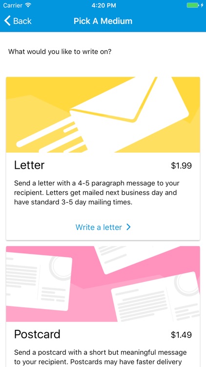 Be Read - Send real letters to congress