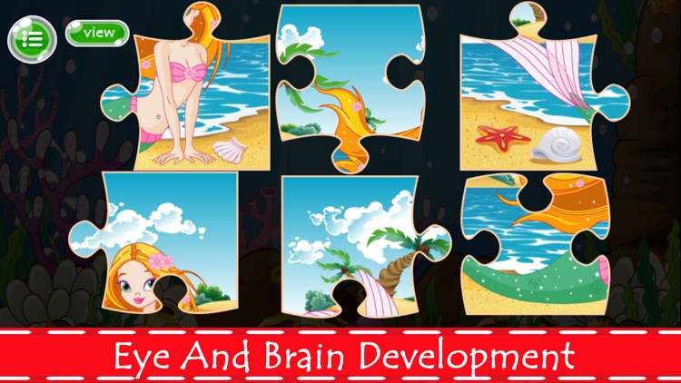 Mermaid Princess Jigsaw Puzzles Games For Kids screenshot-3