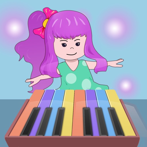 virtual piano playing for kids icon