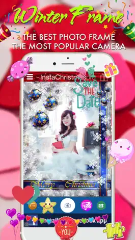Game screenshot Christmas Frame - Camera Sticker, Take Photo mod apk