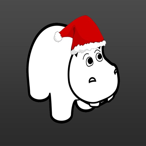 Hippo Christmas Stickers icon