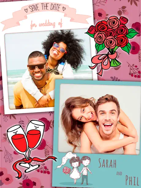 Wedding frames – romantic love photo album editor