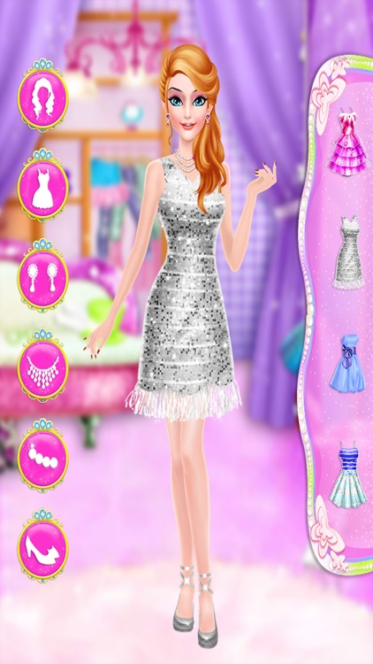 pink princess makeover games for girls screenshot-4