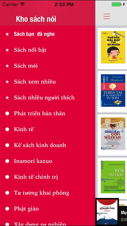 Kho sách nói - audio book mới