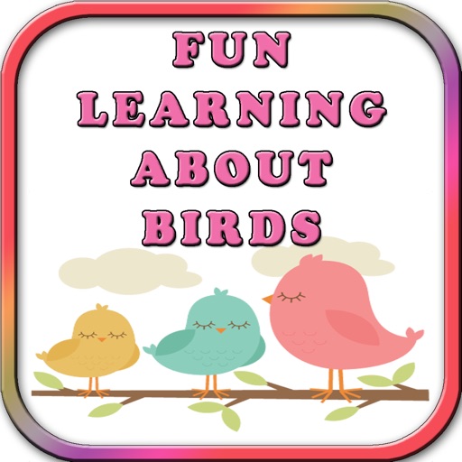 Fun Learning Birds Stencil for Kids Icon