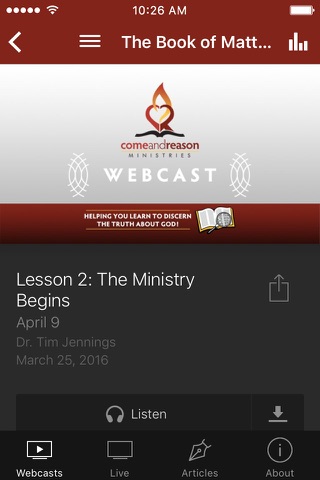 Come And Reason Ministries screenshot 2
