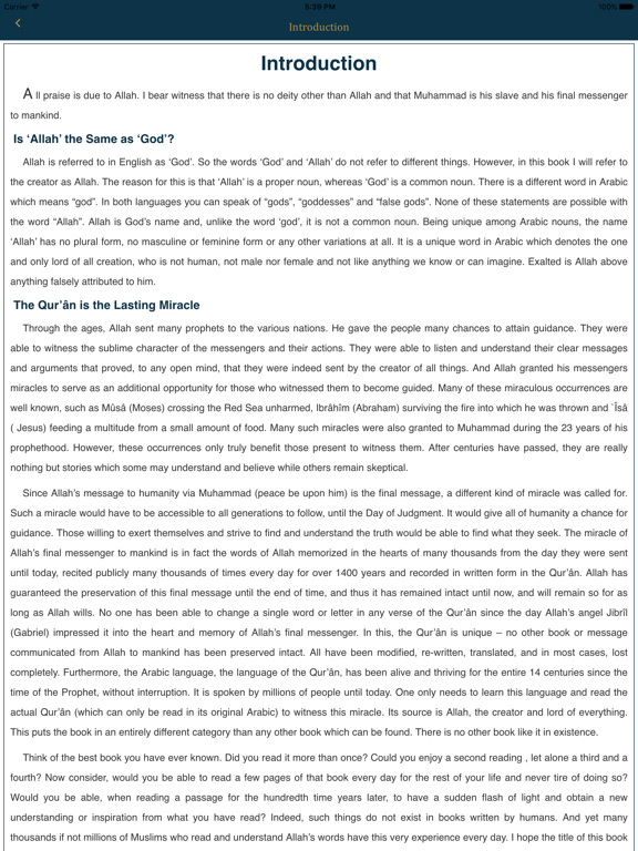The Quran | The Opener and The Cow iPad screenshot 4 - Book app