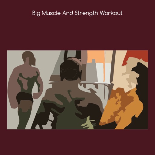 Big muscle and strength workout icon