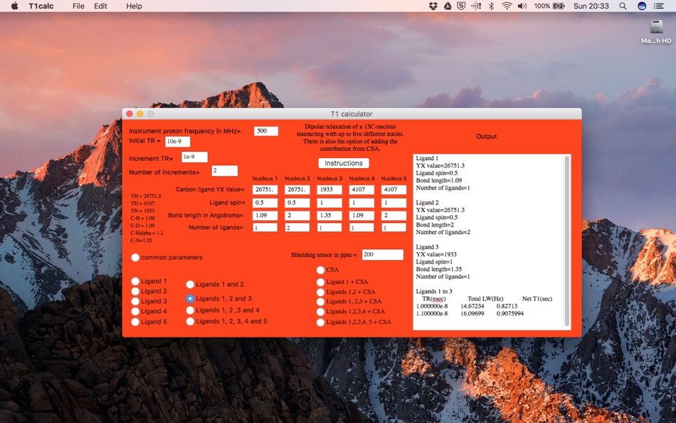T1calc (macOS) 由: JPG Malthouse T1calc (macOS) 由: JPG Malthouse