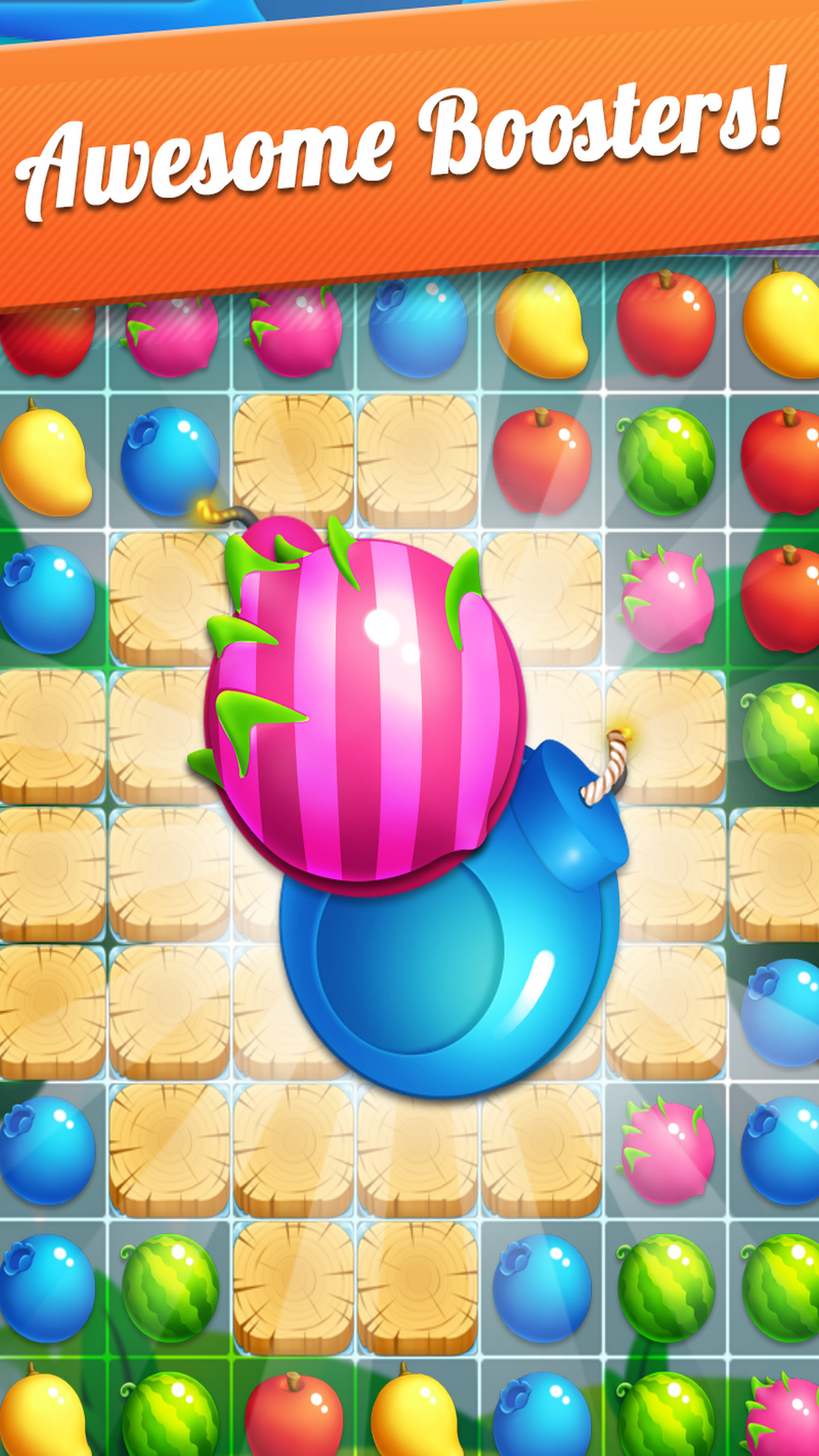 Fruits Garden Story - King of Crush Heroes Games screenshot 3